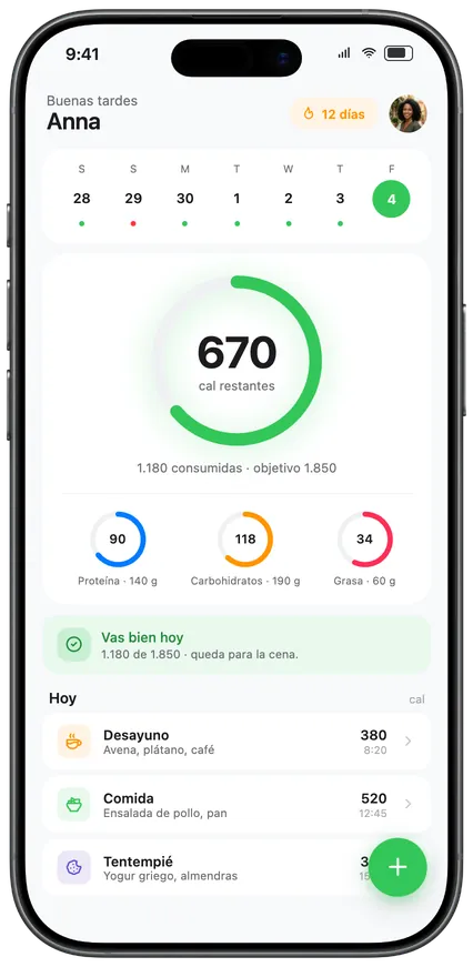TrackEat: tu día de un vistazo